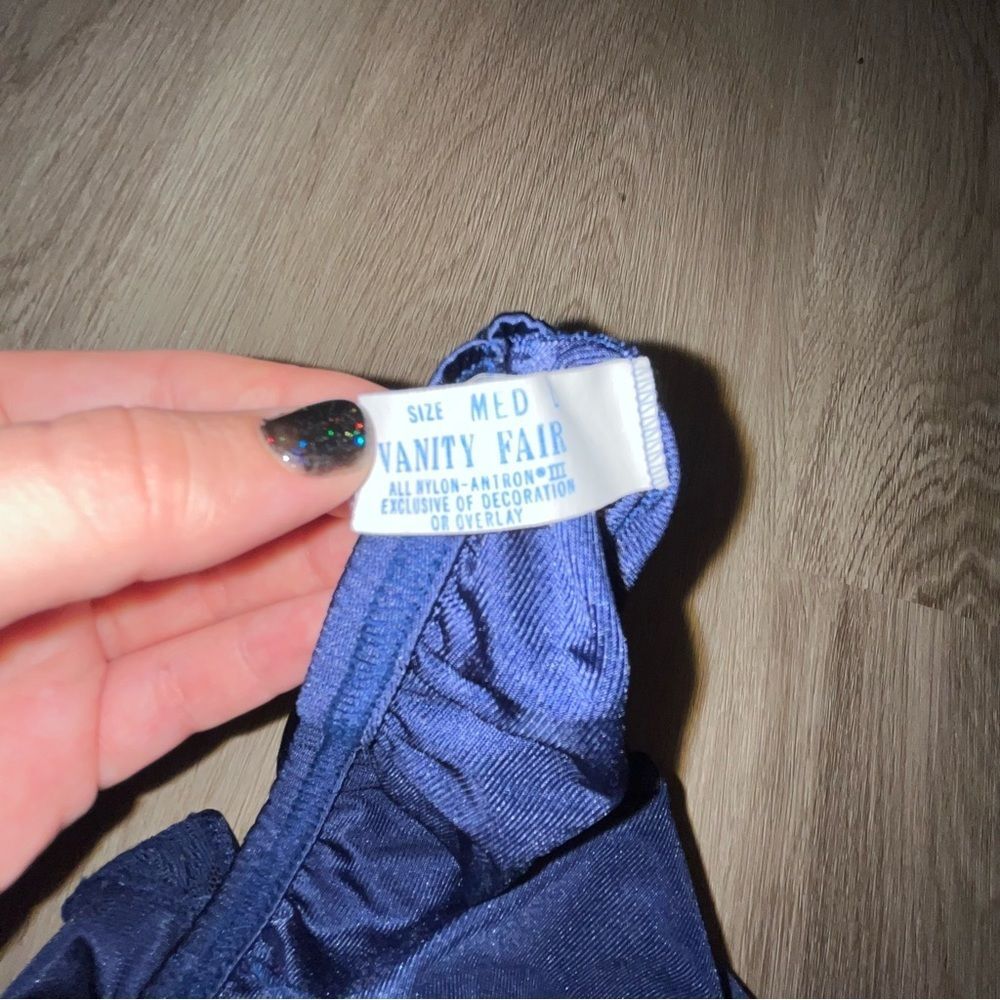 Vanity Fair Vintage Blue Lace Slip Skirt - Picture 5 of 6